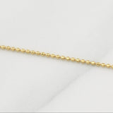 Cadena Militar 2.4g / 20 in / 0.95mm Oro Amarillo 18K