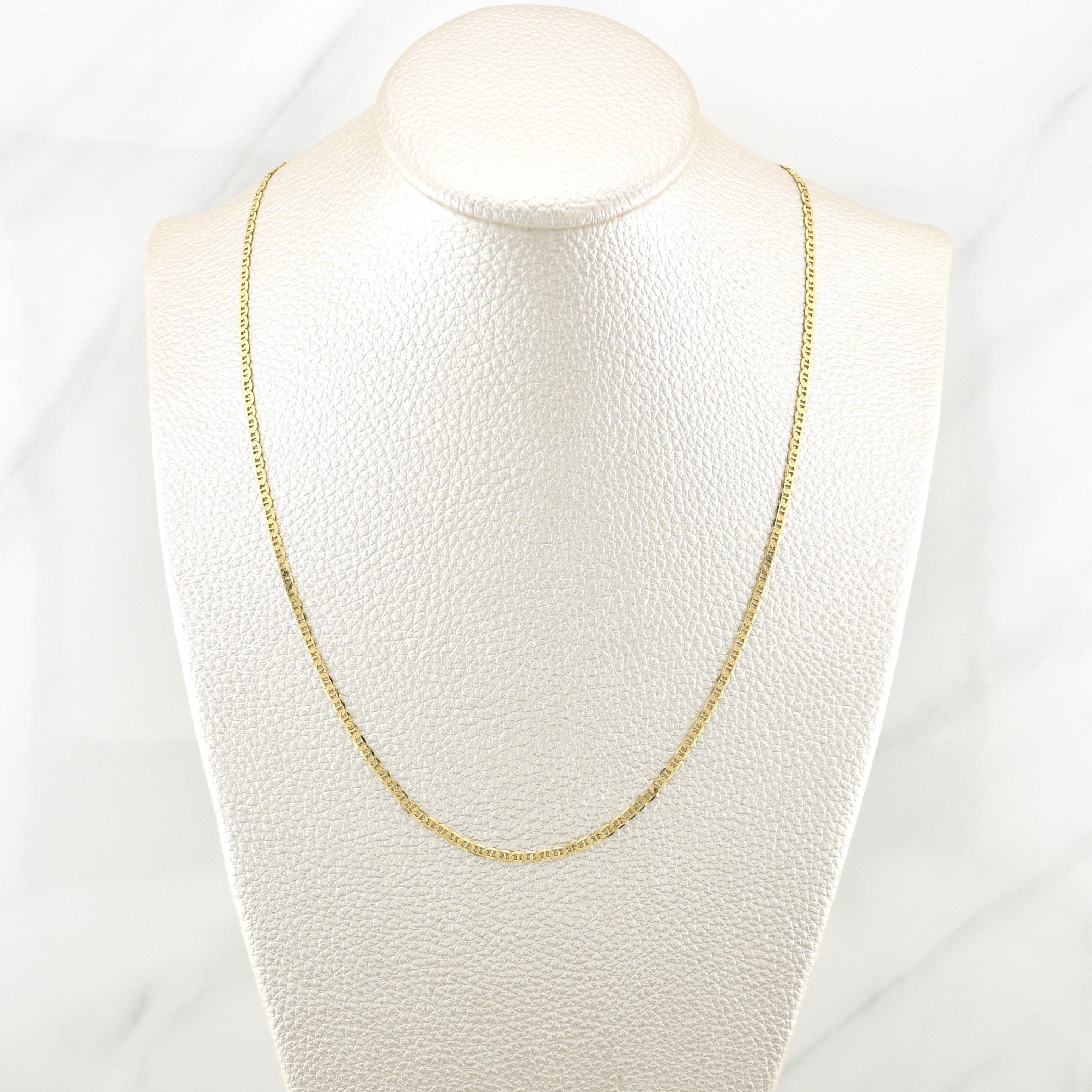 Cadena Escalera Plana 3.75g / 20 in / 2mm Oro Amarillo 18K