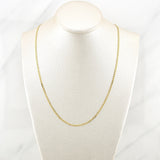 Cadena Escalera Plana 3.75g / 20 in / 2mm Oro Amarillo 18K