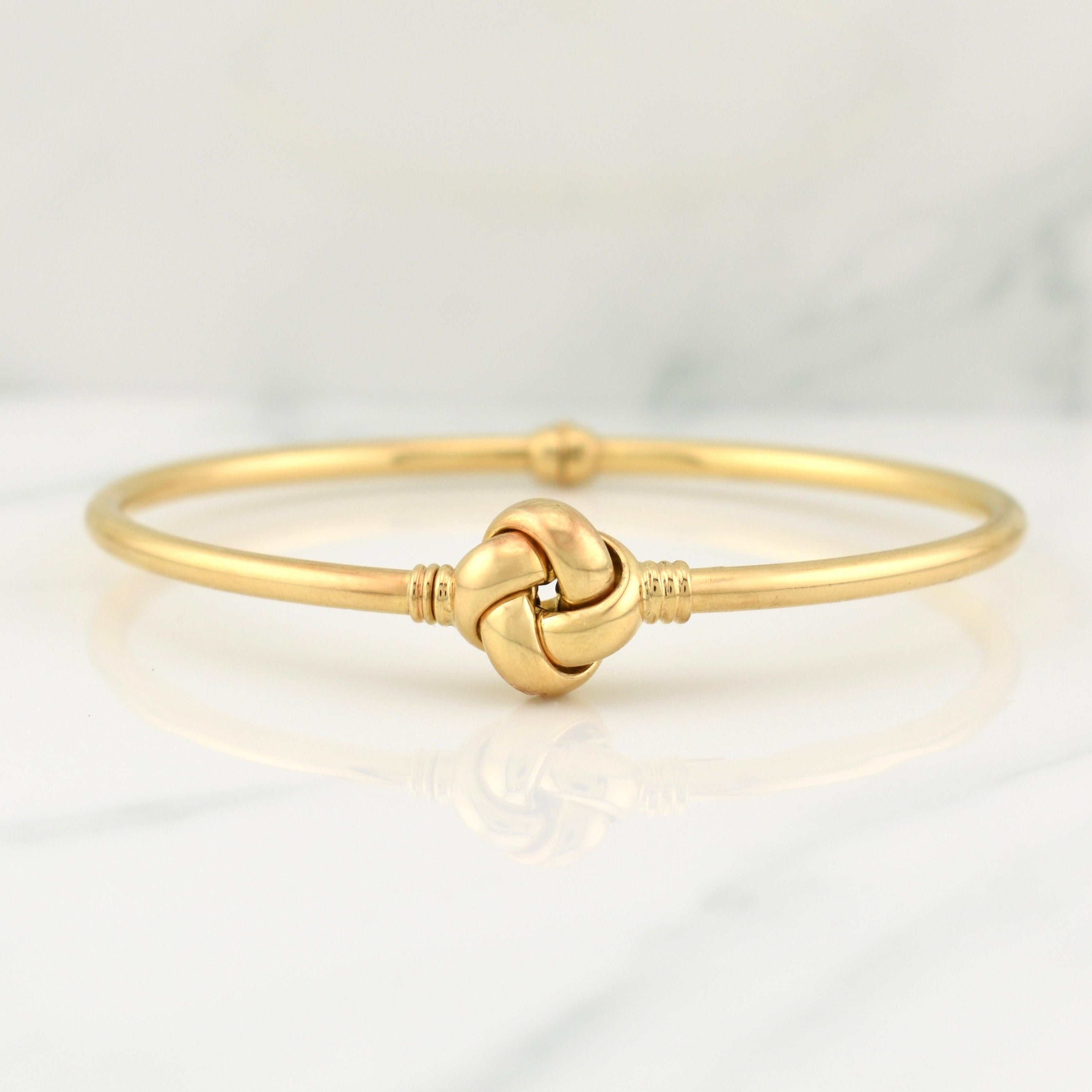 Pulso Aro Nudo 4.75g / 7 3/4 in / 3mm Oro Amarillo 18K