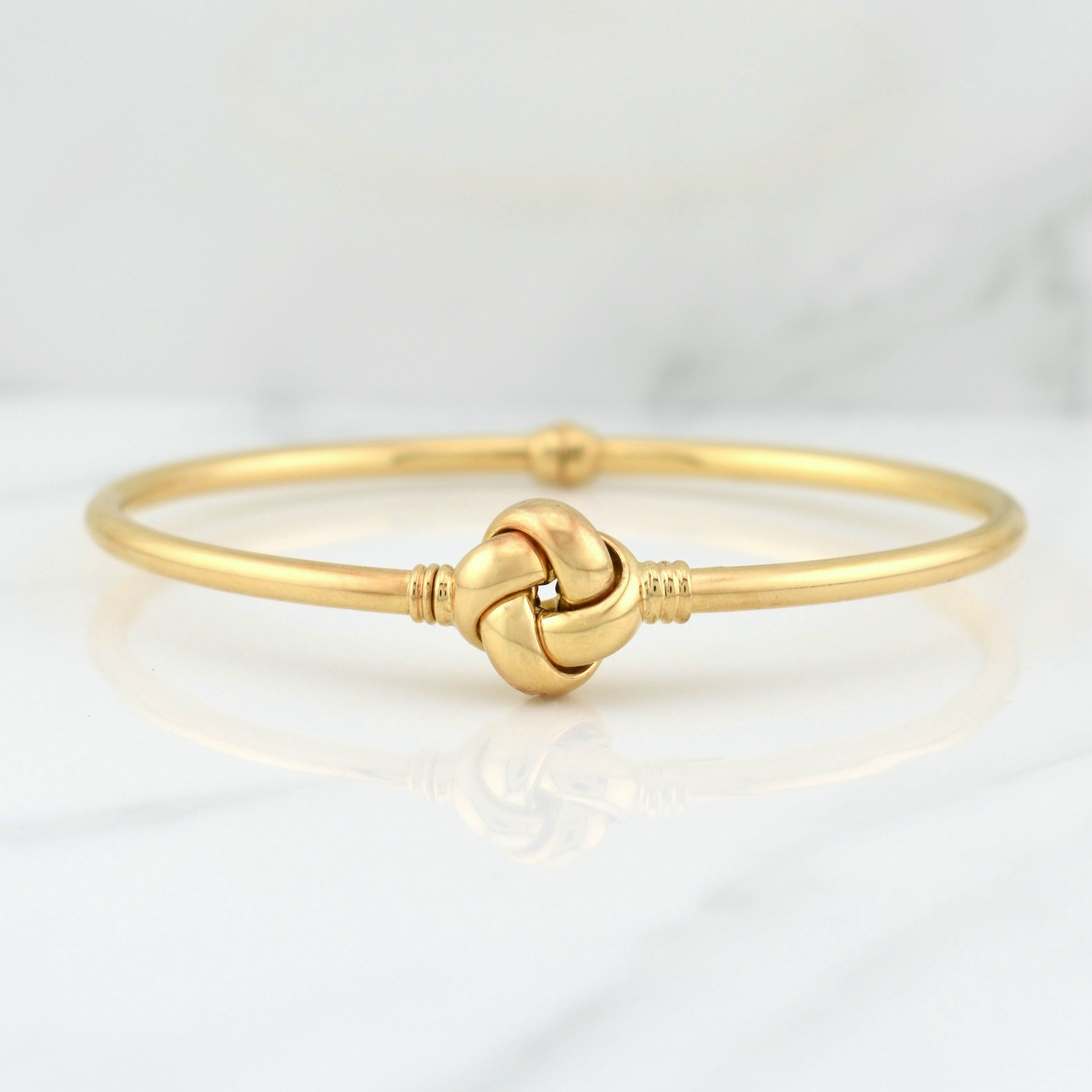 Bracelet Hoop Knot 4.75g / 7 3/4 in / 3mm Yellow Gold 18K