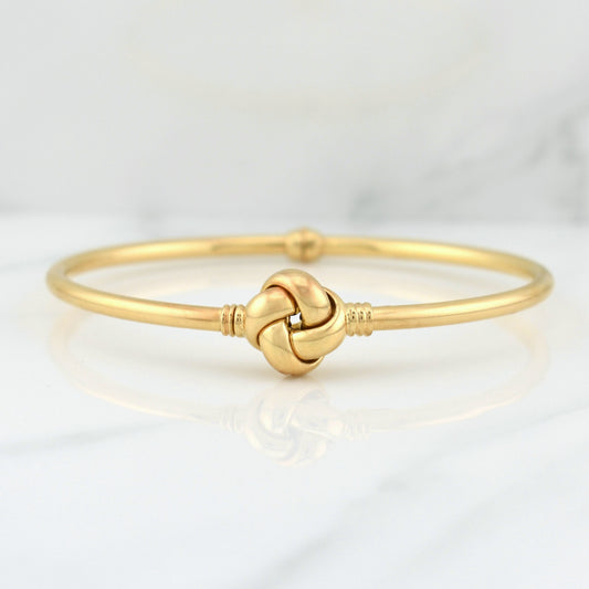 Pulso Aro Nudo 5g / 7 3/4 in / 3mm Oro Amarillo 18K