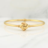 Pulso Aro Nudo 4.8g / 7 3/4 in / 3mm Oro Amarillo 18K