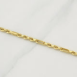 Pulso Lazo Especial 4.7g / 7 1/4 in / 3mm Oro Amarillo 18K