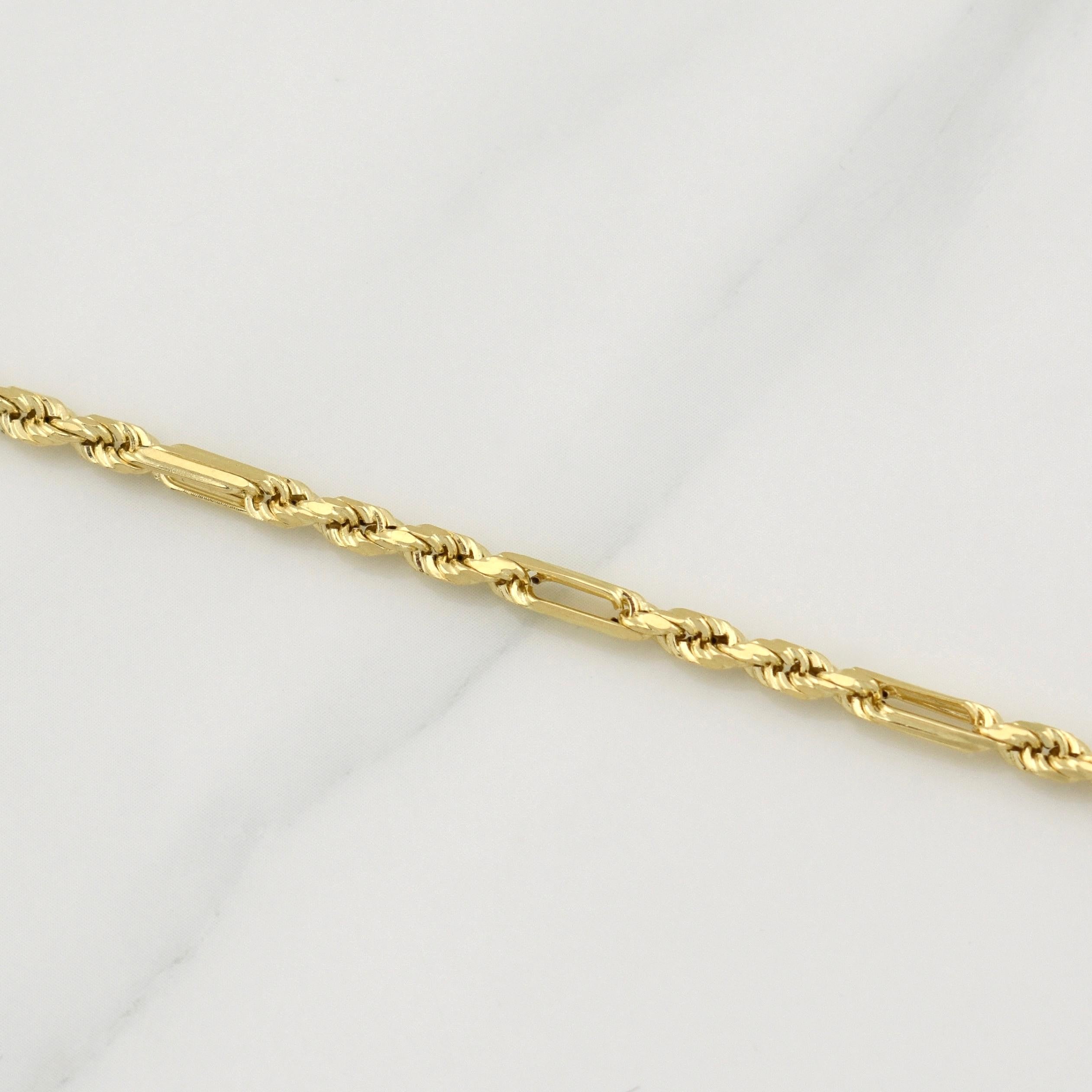 Pulso Lazo Especial 4.45g / 7 in / 3mm Oro Amarillo 18K