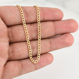 Cadena Cubana 7.3g / 24 in / 4.3mm Oro Amarillo 18K