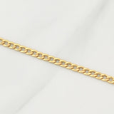 Cadena Cubana 7.1g / 24 in / 4.2mm Oro Amarillo 18K
