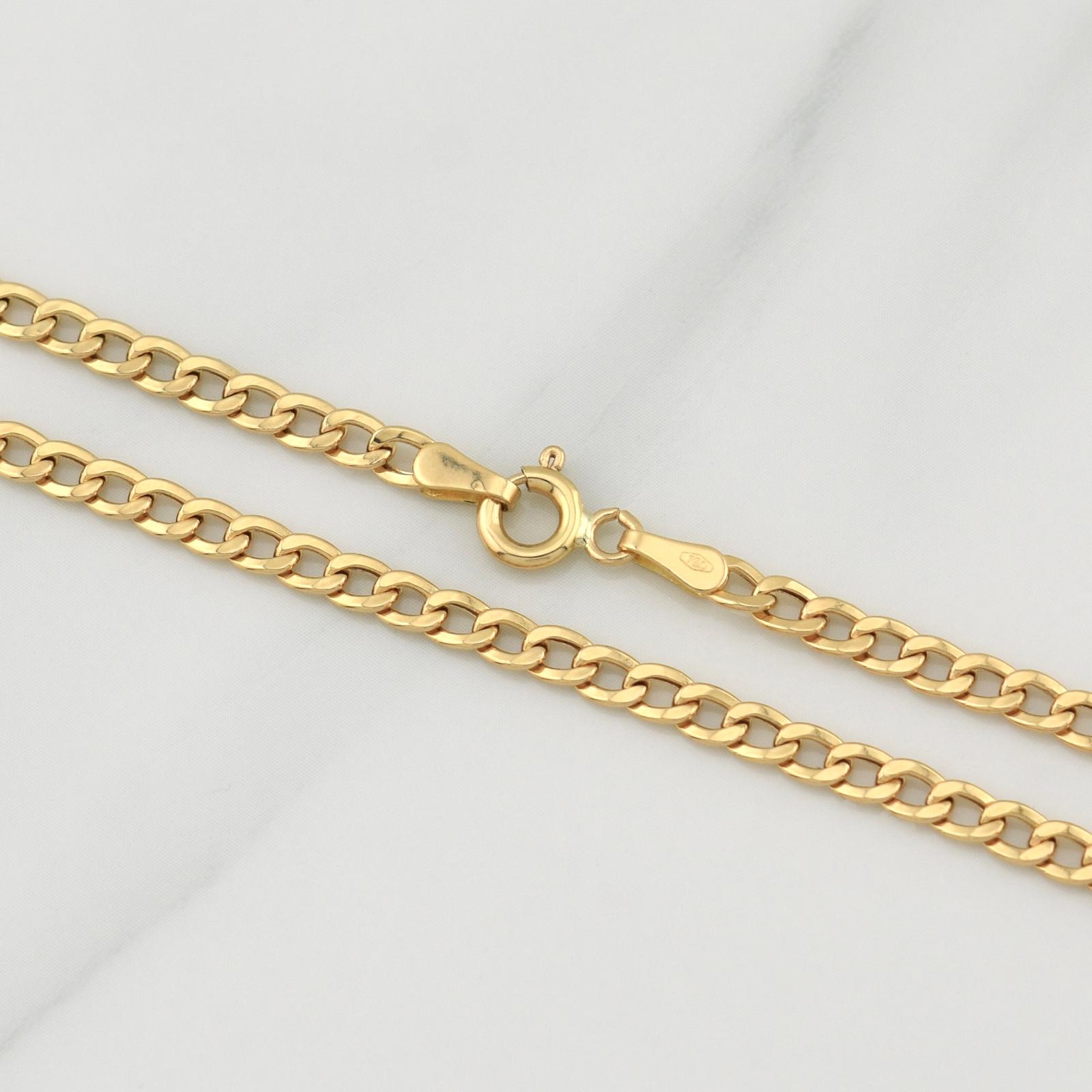 Cadena Cubana 7.05g / 24 in / 4.3mm Oro Amarillo 18K
