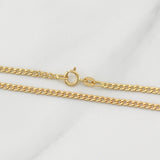 Cadena Cubana 2.1g / 24 in / 2mm Oro Amarillo 18K