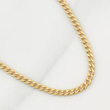 Cadena Cubana 2g / 24 in / 2mm Oro Amarillo 18K