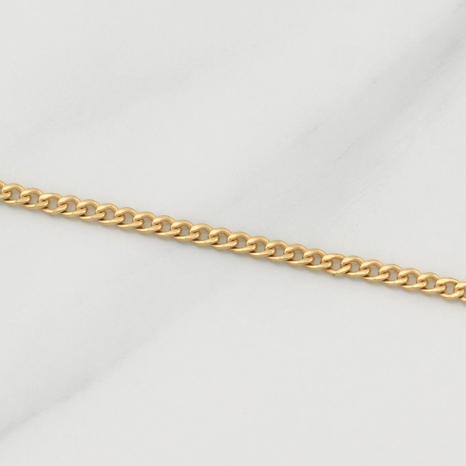 Cadena Cubana 2.1g / 24 in / 2mm Oro Amarillo 18K