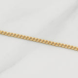 Cadena Cubana 2g / 24 in / 2mm Oro Amarillo 18K
