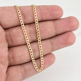 Cadena Cubana 4.2g / 24 in / 3mm Oro Amarillo 18K