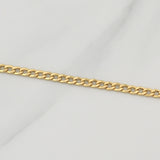 Cadena Cubana 4.1g / 24 in / 3mm Oro Amarillo 18K