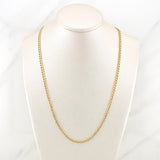 Cadena Cubana 4g / 24 in / 3mm Oro Amarillo 18K