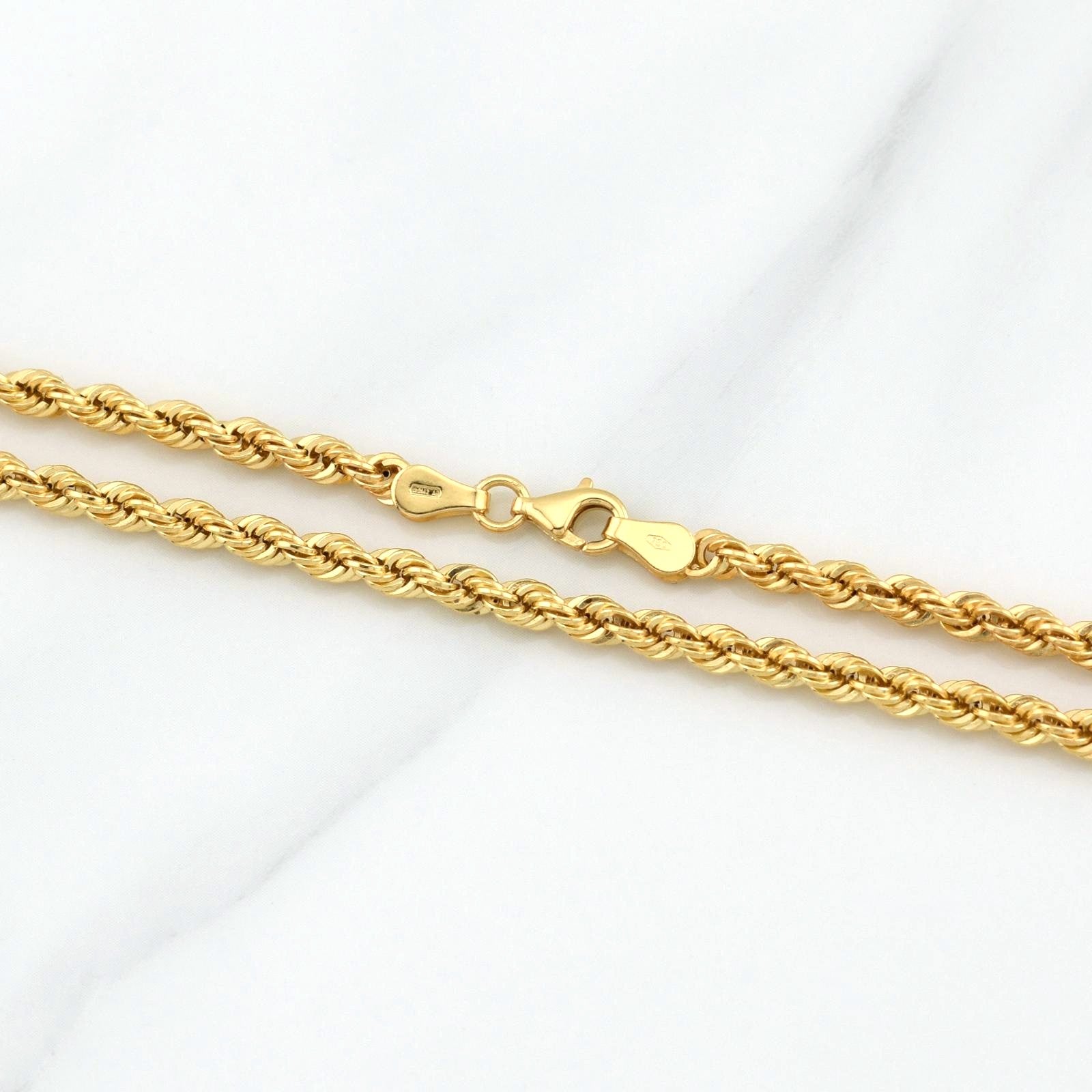 Rope Chain 7.9g / 24 in / 3.25mm Yellow Gold 18K