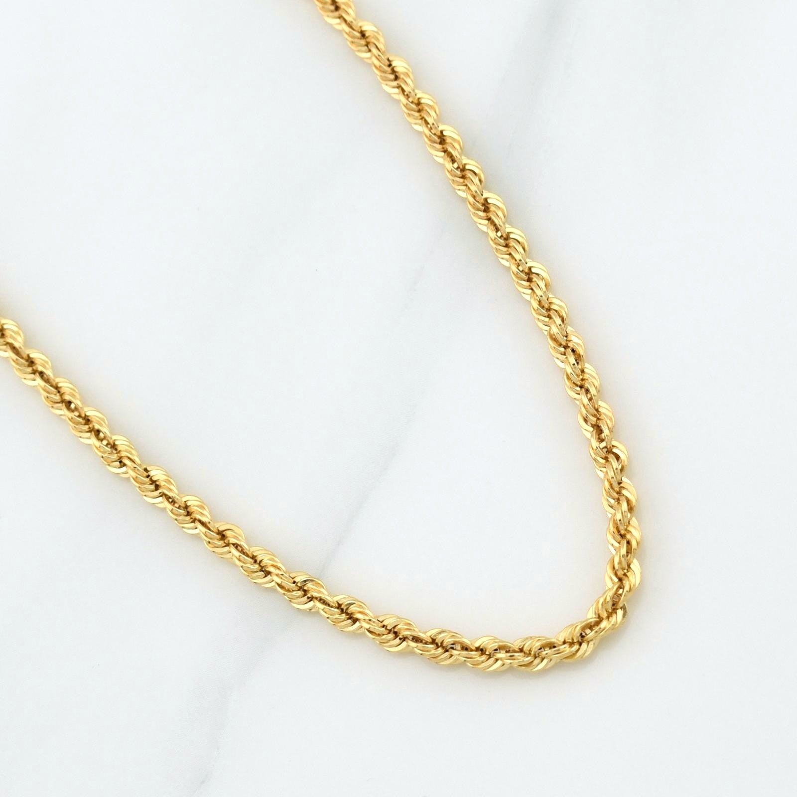 Rope Chain 7.9g / 24 in / 3.25mm Yellow Gold 18K