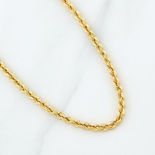 Rope Chain 7.95g / 24 in / 3.25mm Yellow Gold 18K