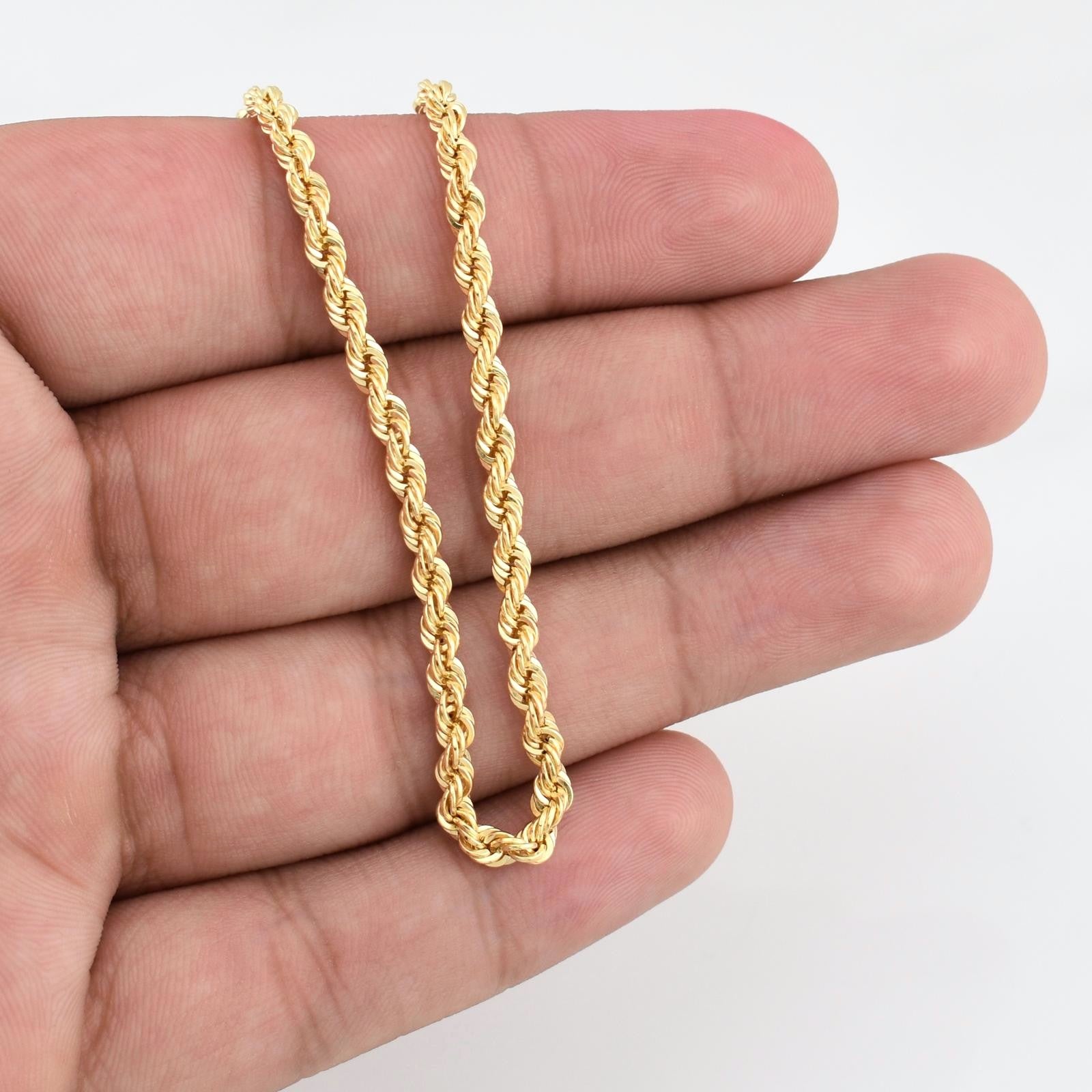 Rope Chain 7.95g / 24 in / 3.25mm Yellow Gold 18K