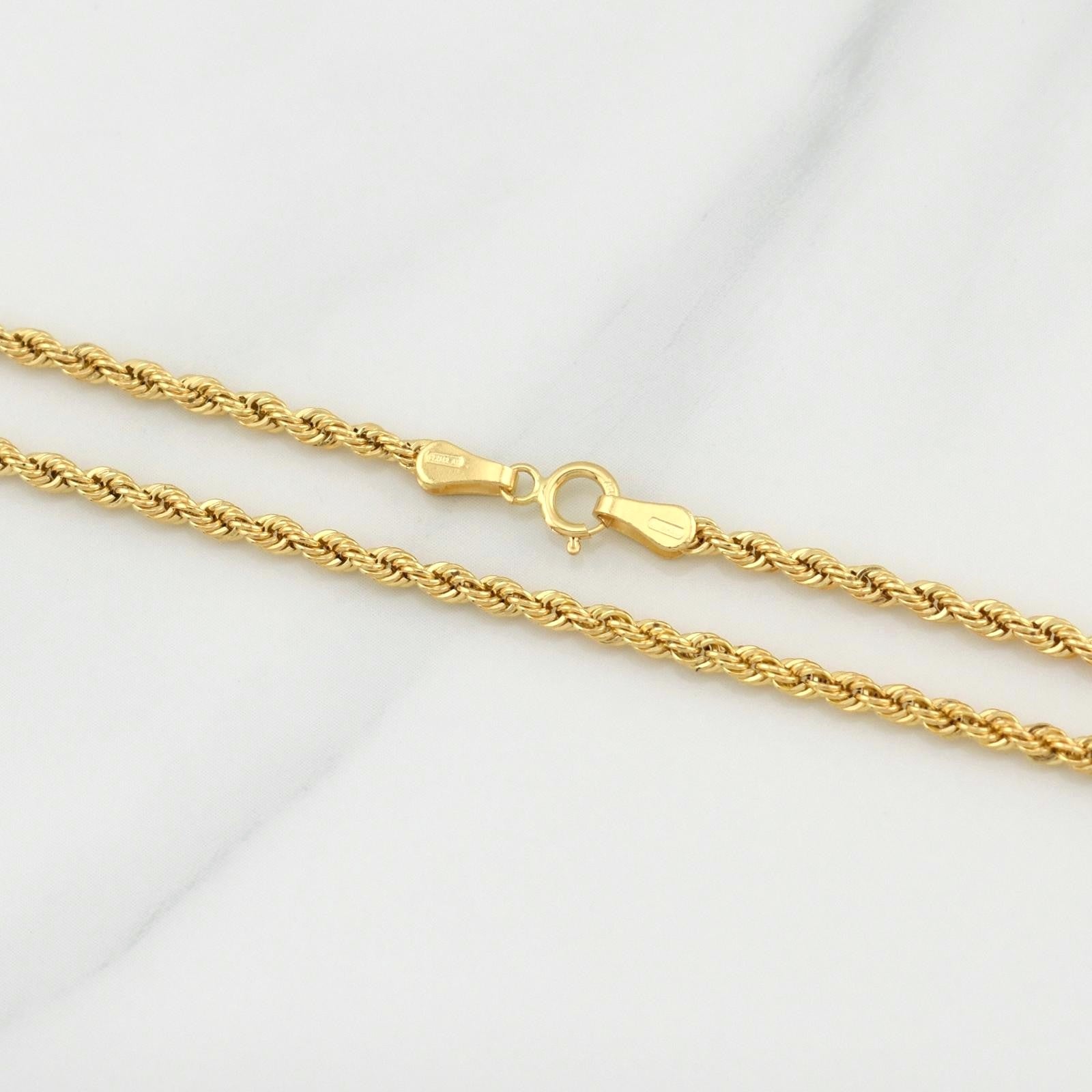 Rope Chain 3.6g / 24 in / 2.15mm Yellow Gold 18K