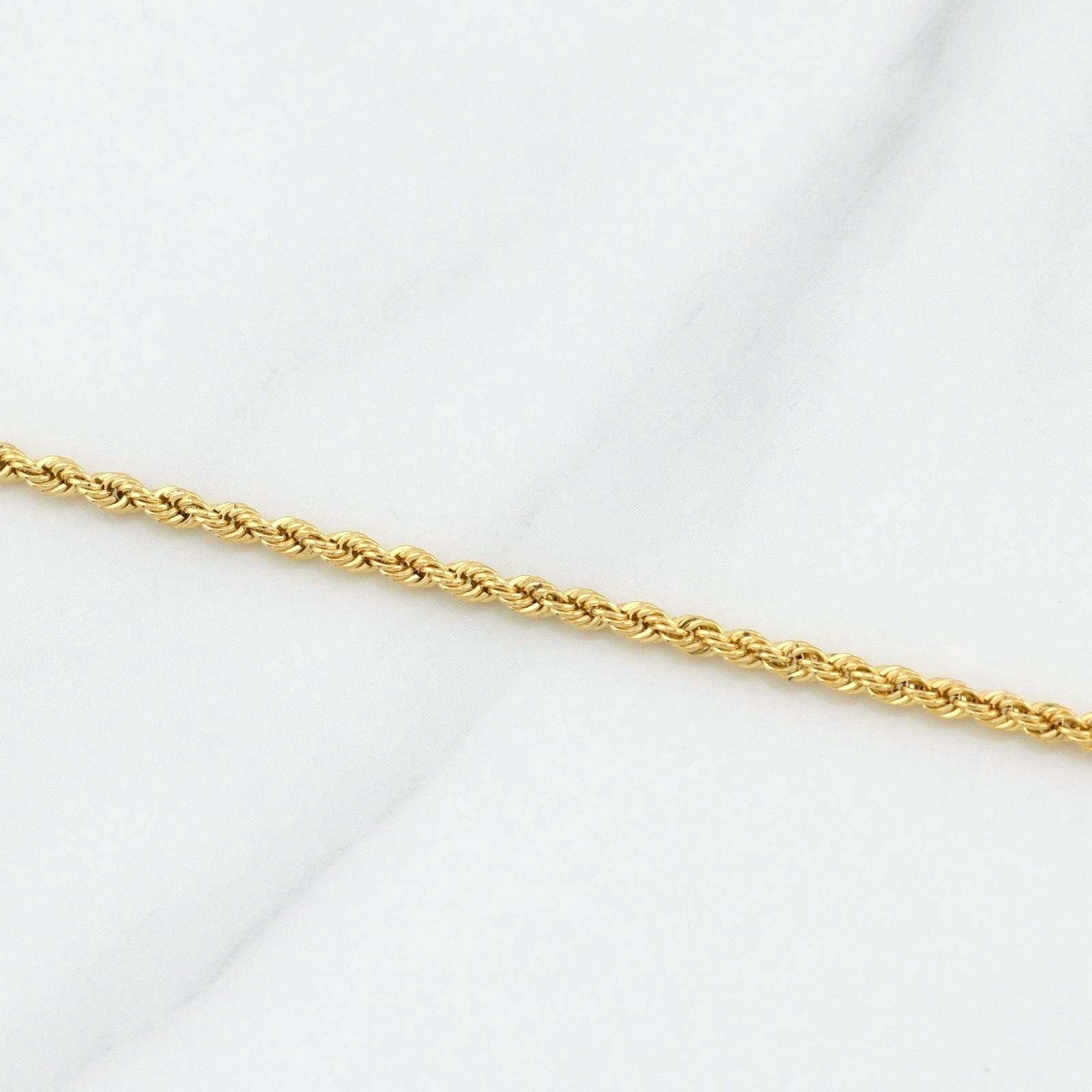 Rope Chain 3.25g / 24 in / 2.15mm Yellow Gold 18K