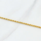 Rope Chain 3.25g / 24 in / 2.15mm Yellow Gold 18K