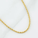 Rope Chain 1.85g / 20 in / 1.65mm Yellow Gold 18K