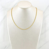 Cadena Lazo 1.4g / 16 in / 1.65mm Oro Amarillo 18K