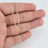 Flat Mariner Chain 1.45g / 18 in / 1.35mm 18K Yellow Gold