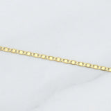 Cadena Escalera Plana 1.6g / 20 in / 1.35mm Oro Amarillo 18K