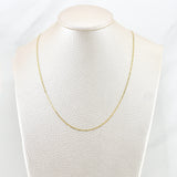 Cadena Escalera Plana 1.6g / 20 in / 1.35mm Oro Amarillo 18K