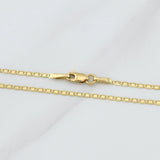 Cadena Escalera Plana 1.6g / 16 in / 1.4mm Oro Amarillo 18K