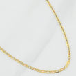 Cadena Escalera Plana 1.95g / 20 in / 1.5mm Tres Oros 18K
