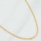 Cadena Escalera Plana 1.95g / 20 in / 1.5mm Tres Oros 18K