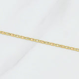 Flat Mariner Chain 1.7g / 18 in / 1.5mm Three Golds 18K