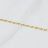 Cadena Escalera Plana 1.95g / 20 in / 1.5mm Tres Oros 18K