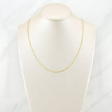 Cadena Escalera Plana 1.85g / 18 in / 1.5mm Tres Oros 18K