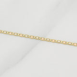 Cadena Escalera Plana 1.4g / 18 in / 1.3mm Tres Oros 18K