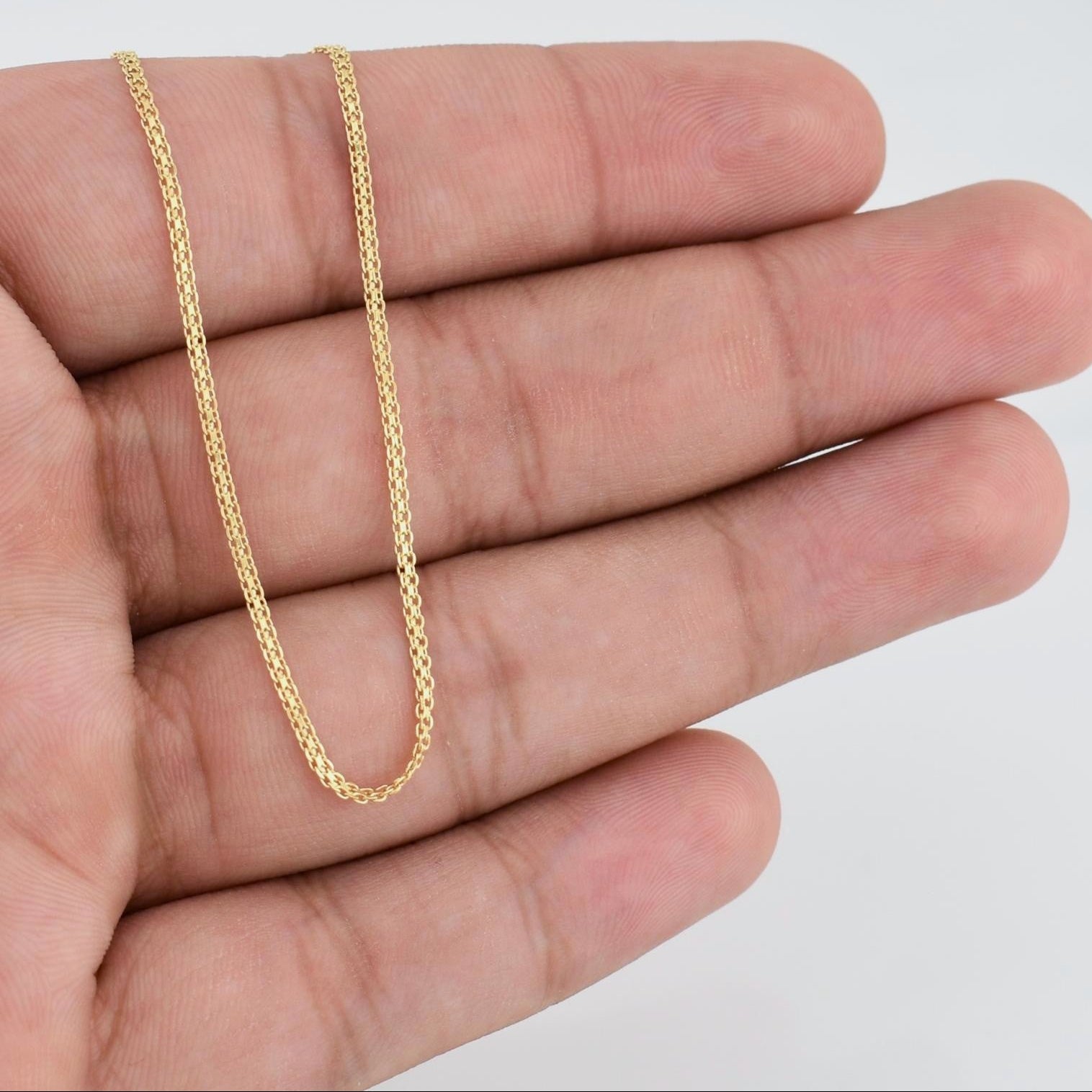 Cadena China 2.5g / 18 in / 1.45mm Oro Amarillo 18K