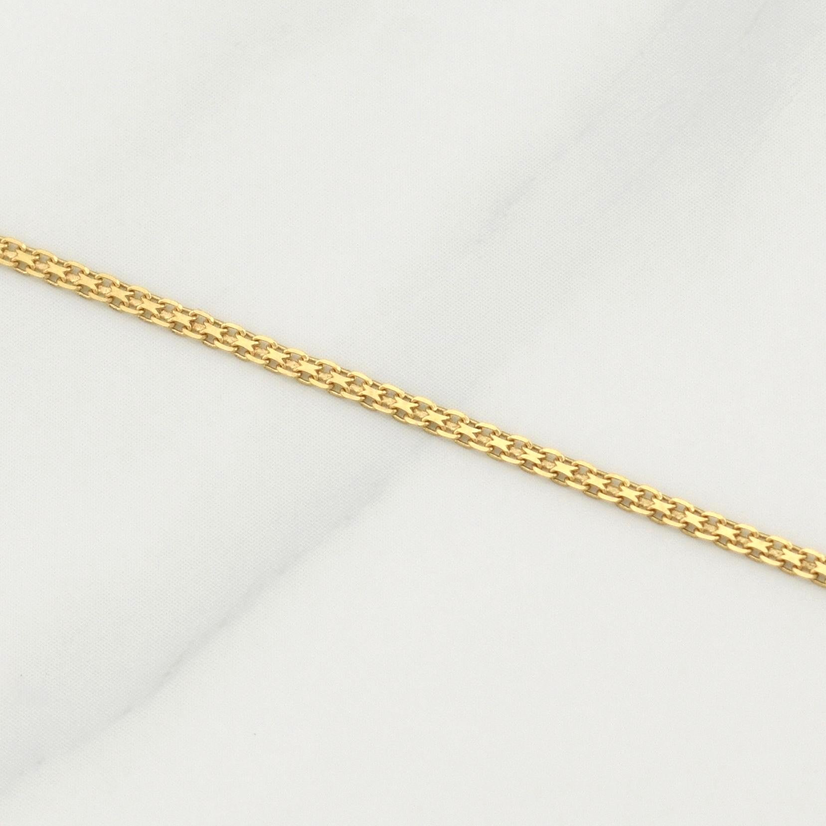 Cadena China 2.25g / 18 in / 1.5mm Oro Amarillo 18K