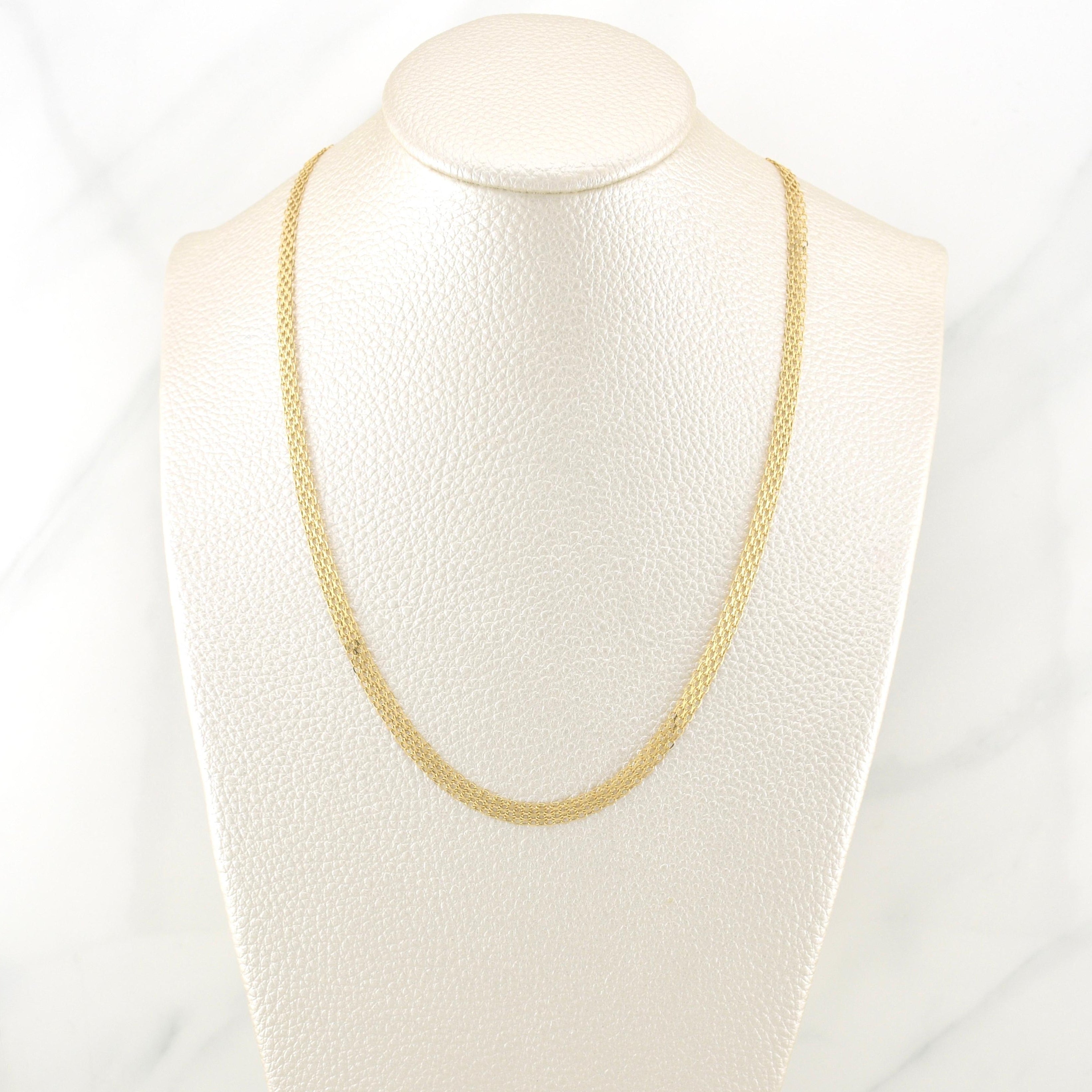 Cadena China 5g / 20 in / 3.75mm Oro Amarillo 18K