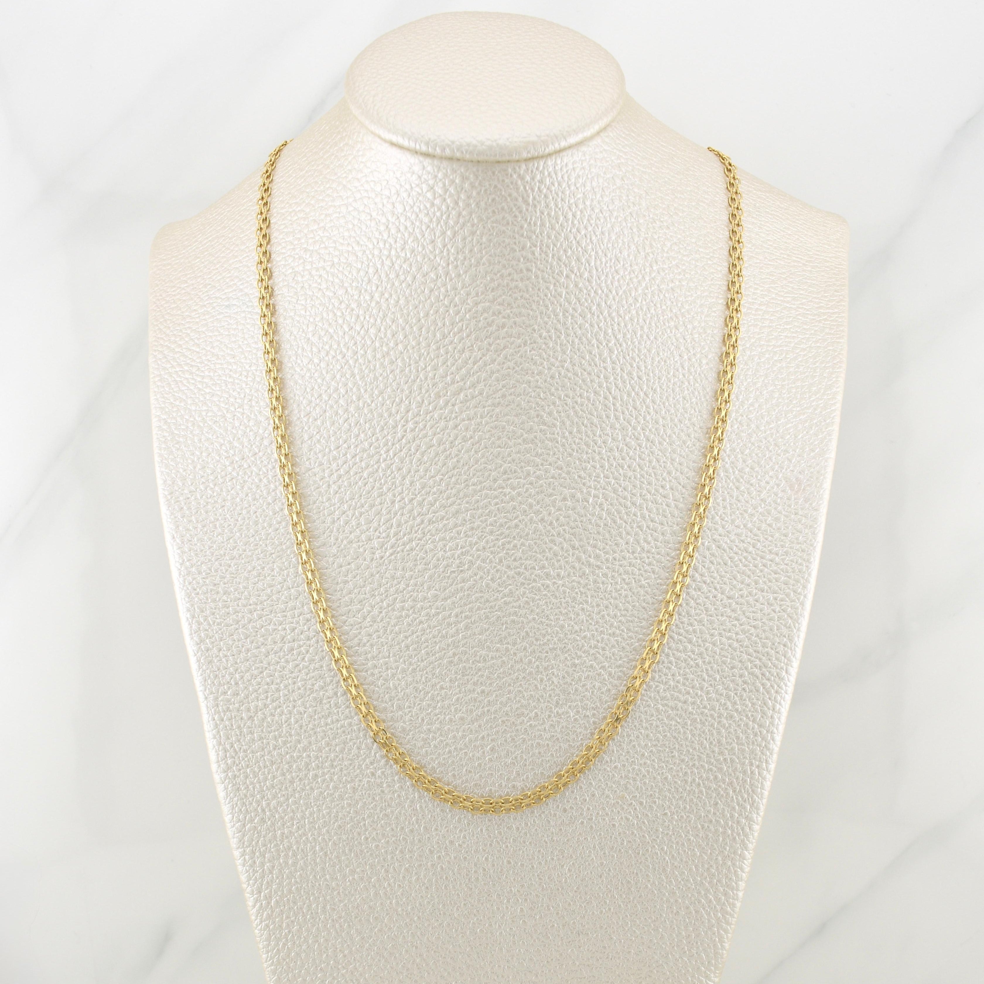Cadena China 7g / 24 in / 3mm Oro Amarillo 18K