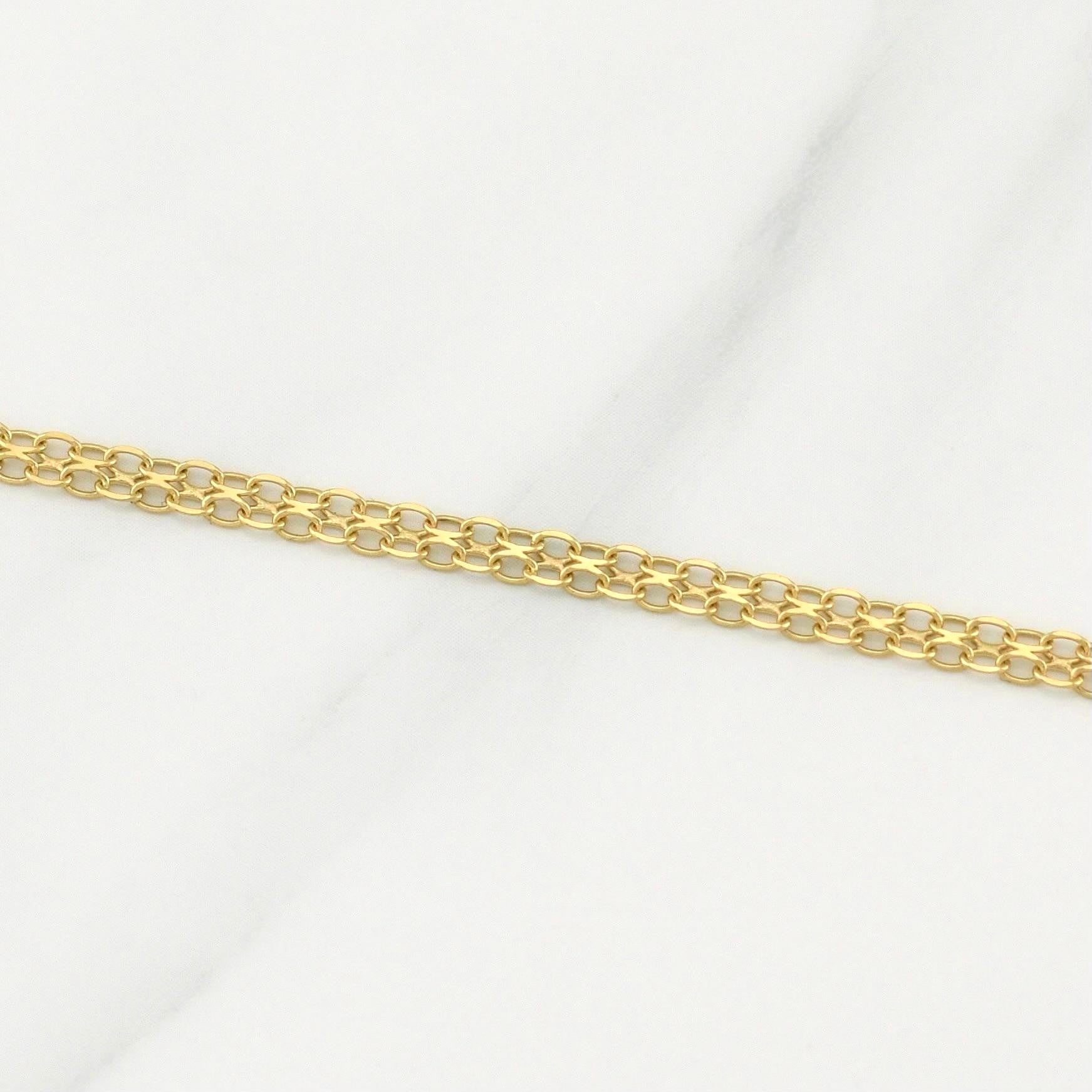 Cadena China 7g / 24 in / 3mm Oro Amarillo 18K