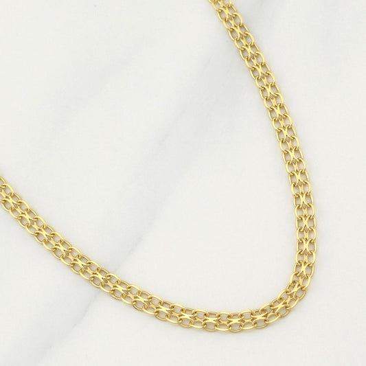 Cadena China 7g / 24 in / 3mm Oro Amarillo 18K