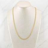 Cadena China 7g / 24 in / 3mm Oro Amarillo 18K