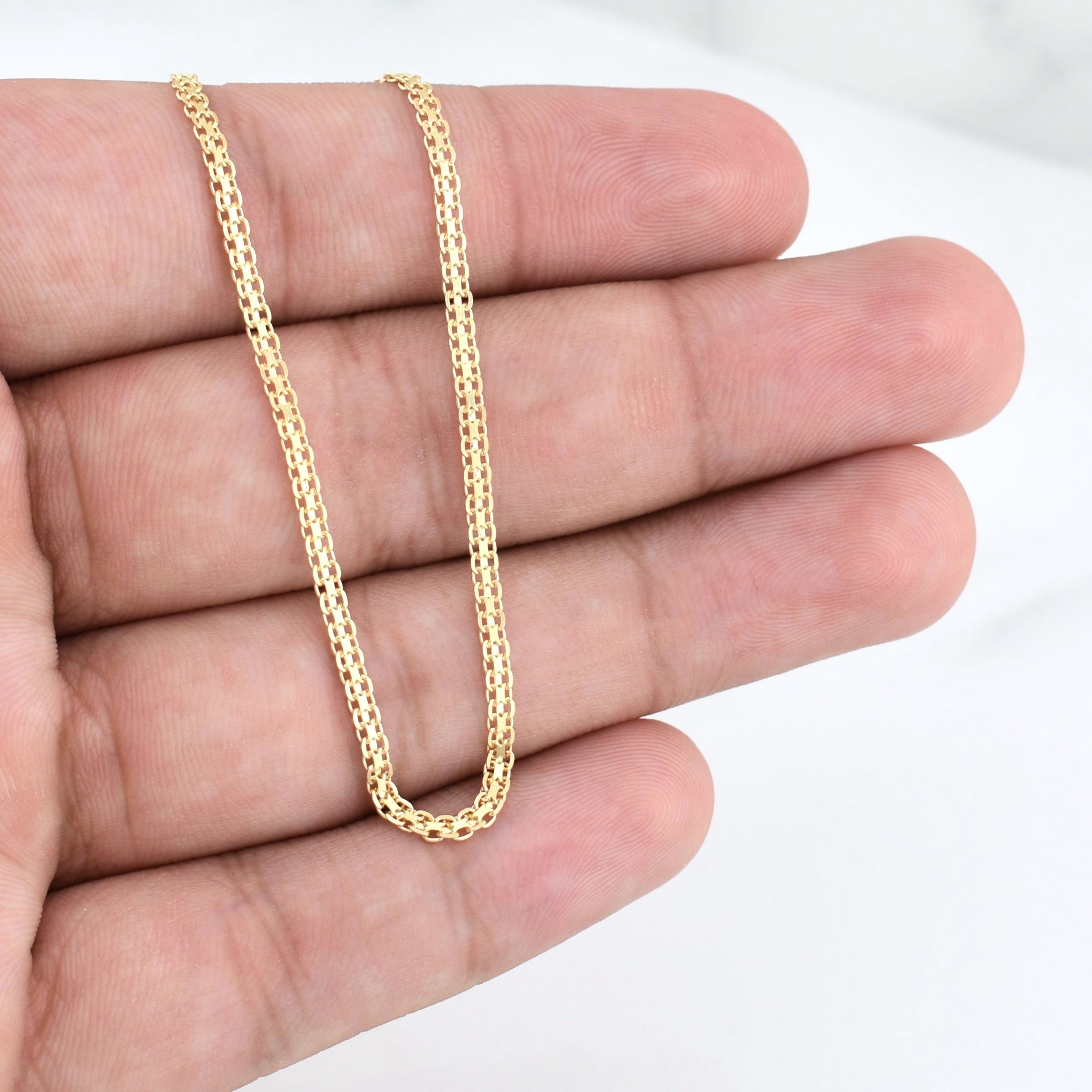 Cadena China 5.55g / 24 in / 2.2mm Oro Amarillo 18K