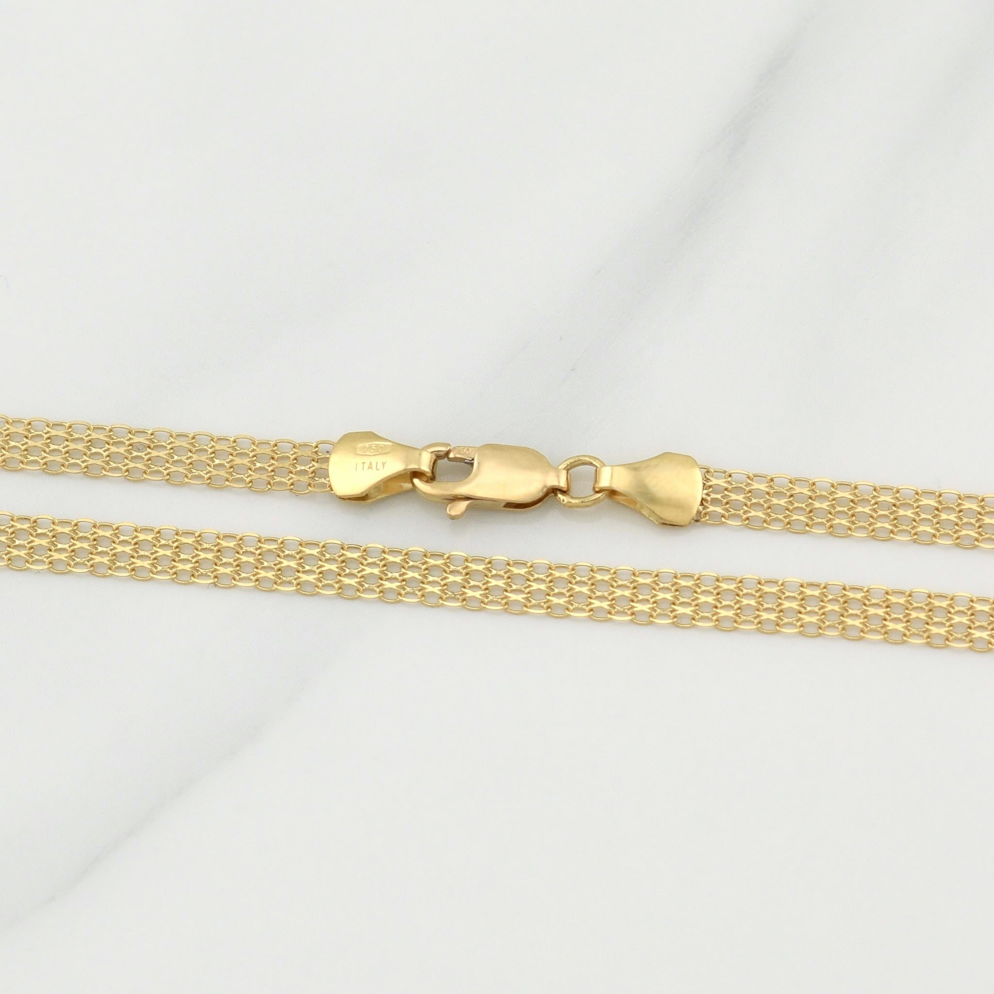 Cadena China 5g / 20 in / 3.75mm Oro Amarillo 18K
