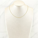 Flat Mariner Chain 1.6g / 16 in / 1.5mm Three Golds 18K