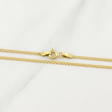 Bismark Chain 2.25g / 18 in / 1.5mm 18K Yellow Gold
