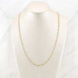 Cadena Figaro 1.65g / 24 in / 1.9mm Oro Amarillo 18K